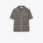 TORY BURCH Lily Cotton Camp Shirt – Black