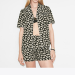 TORY BURCH Lily Cotton Camp Shirt – Black