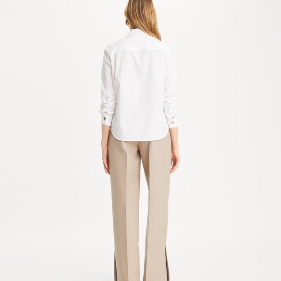 TORY BURCH Cotton Poplin Shirt – White