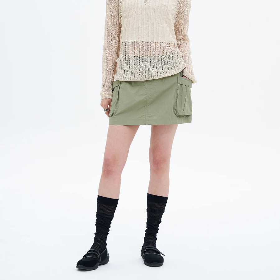 8 seconds Cargo Mini Skort - Khaki