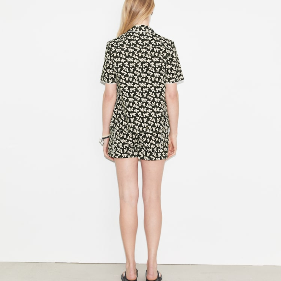 TORY BURCH Cotton Camp Short – Black