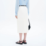 8 seconds Poly Long Skirt - White