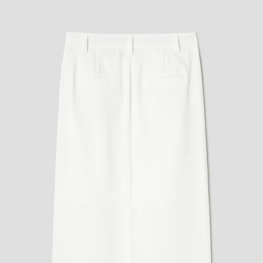 8 seconds Poly Long Skirt - White