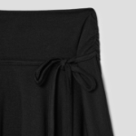 8 seconds Asymmetric Jersey Skirt - Black