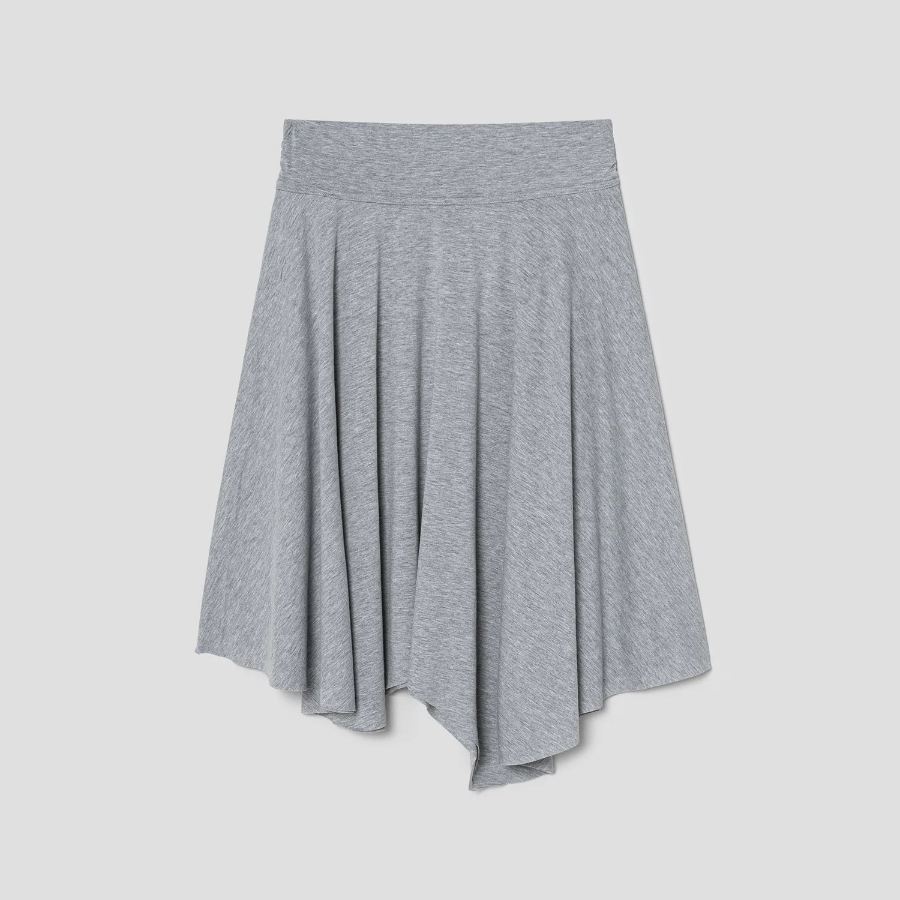 8 seconds Asymmetric Jersey Skirt - Grey