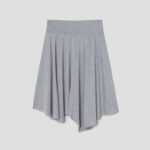 8 seconds Asymmetric Jersey Skirt - Grey