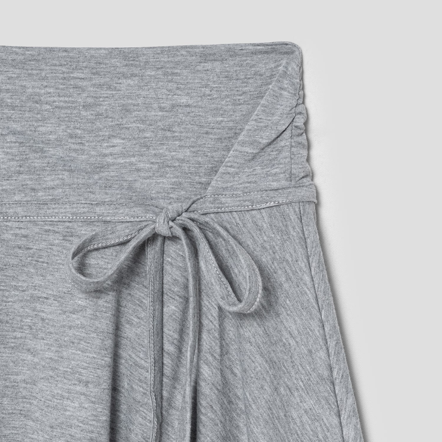 8 seconds Asymmetric Jersey Skirt - Grey