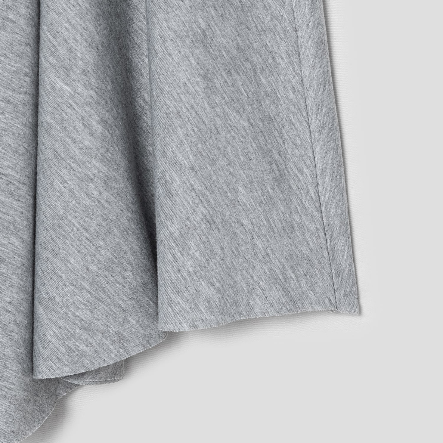 8 seconds Asymmetric Jersey Skirt - Grey