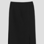 8 seconds Poly Long H-Line Skirt - Black