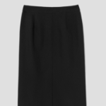 8 seconds Poly Long H-Line Skirt - Black