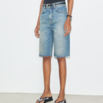 TORY BURCH Cotton Denim Short – Blue