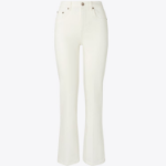 TORY BURCH Cropped Flare Jean – White