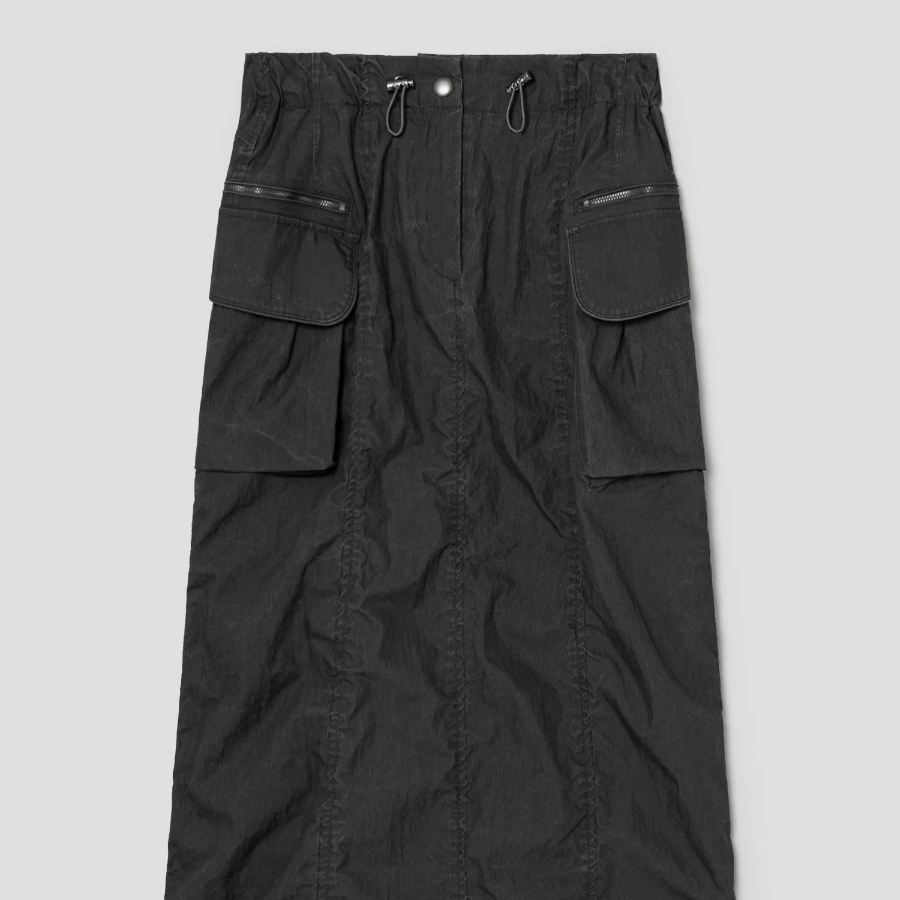 8 seconds Washed Long Skirt - Ash