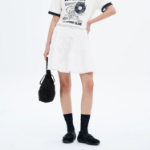 8 seconds Cotton Ribbon Mini Skirt - White