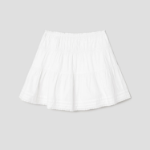 8 seconds Cotton Ribbon Mini Skirt - White