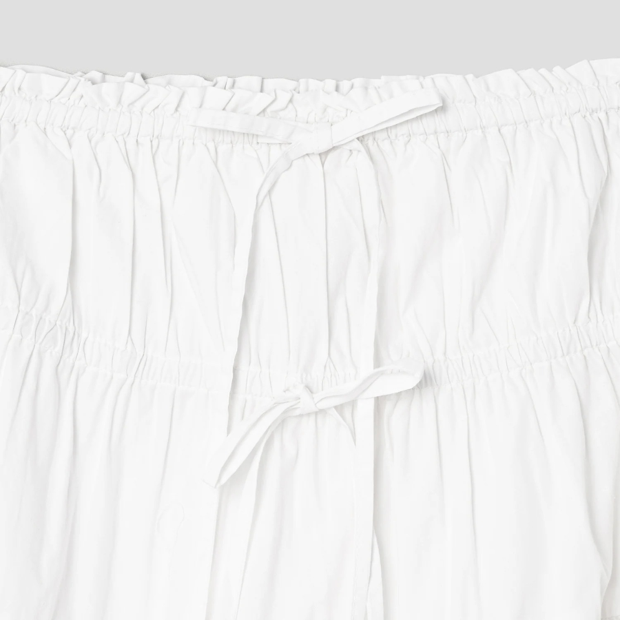8 seconds Cotton Ribbon Mini Skirt - White