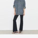 TORY BURCH Flared Viscose Compression Pant – Black