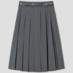 8 seconds Pleats Skirt - Dark Grey