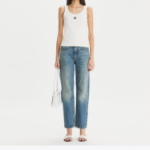 TORY BURCH Straight Wide Leg Jean – Blue