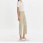 TORY BURCH Cropped Stretch Pants – Beige