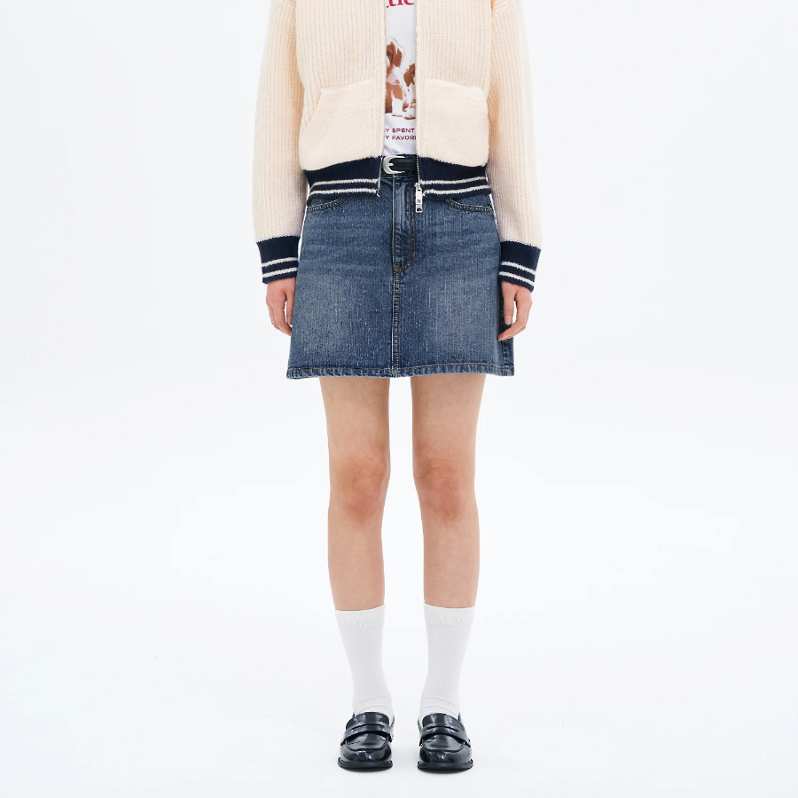 8 seconds Denim Mini Skirt - Blue