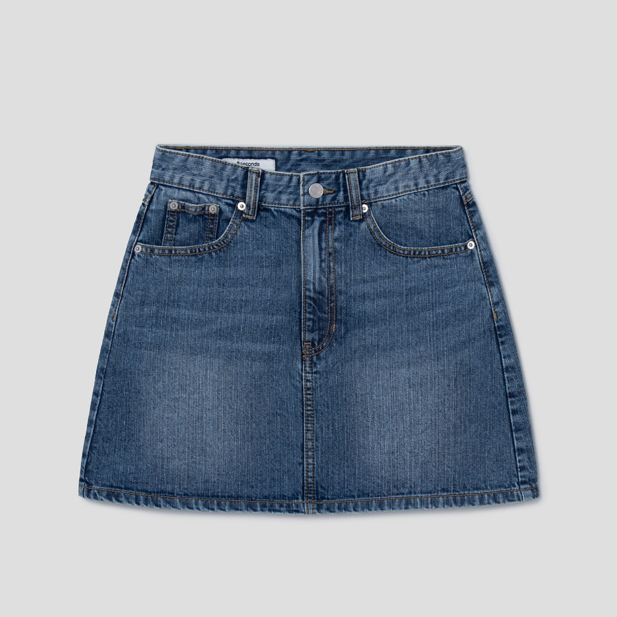 8 seconds Denim Mini Skirt - Blue