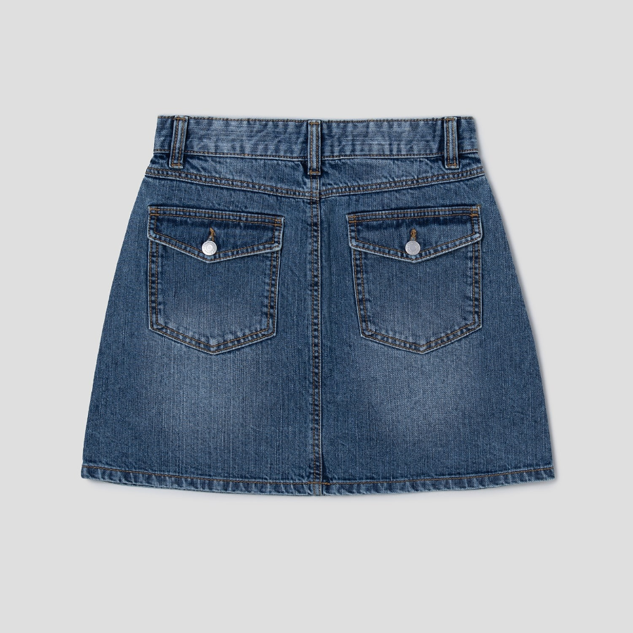 8 seconds Denim Mini Skirt - Blue