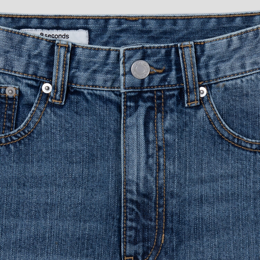 8 seconds Denim Mini Skirt - Blue