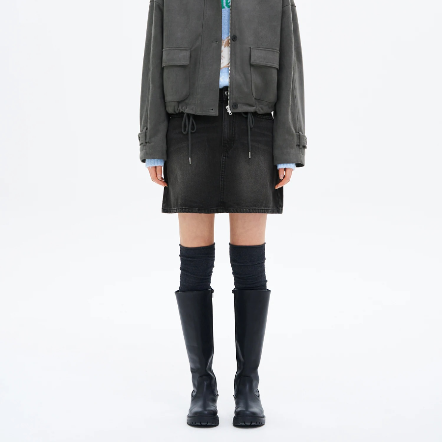 8 seconds Denim Mini Skirt - Ash