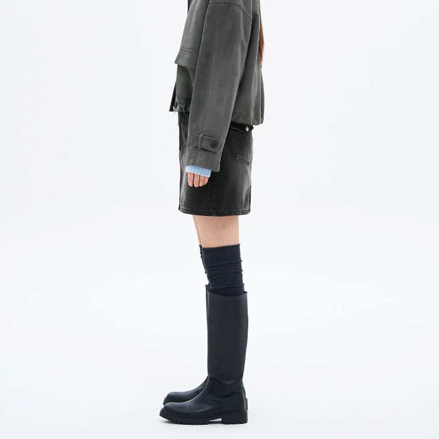 8 seconds Denim Mini Skirt - Ash