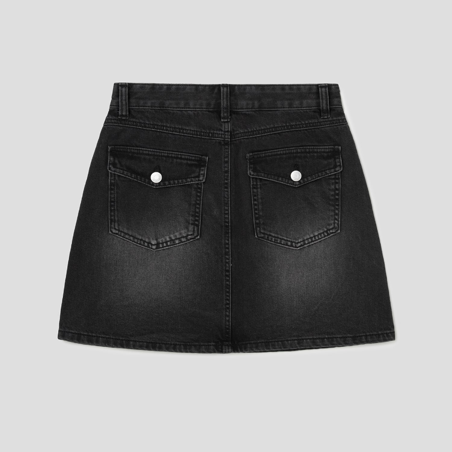 8 seconds Denim Mini Skirt - Ash