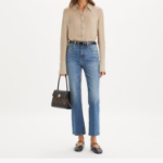 TORY BURCH Cropped Flare Jean – Light Blue