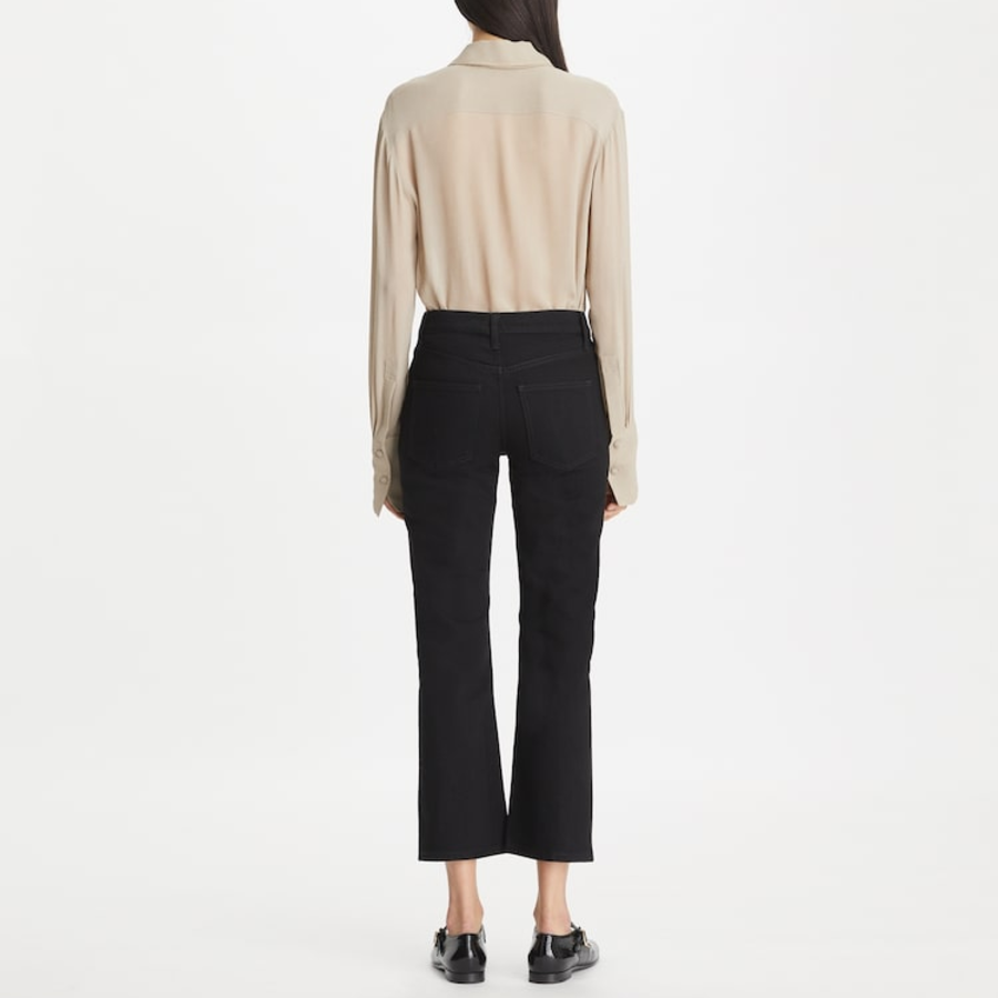 TORY BURCH Cropped Kick Flare – Black