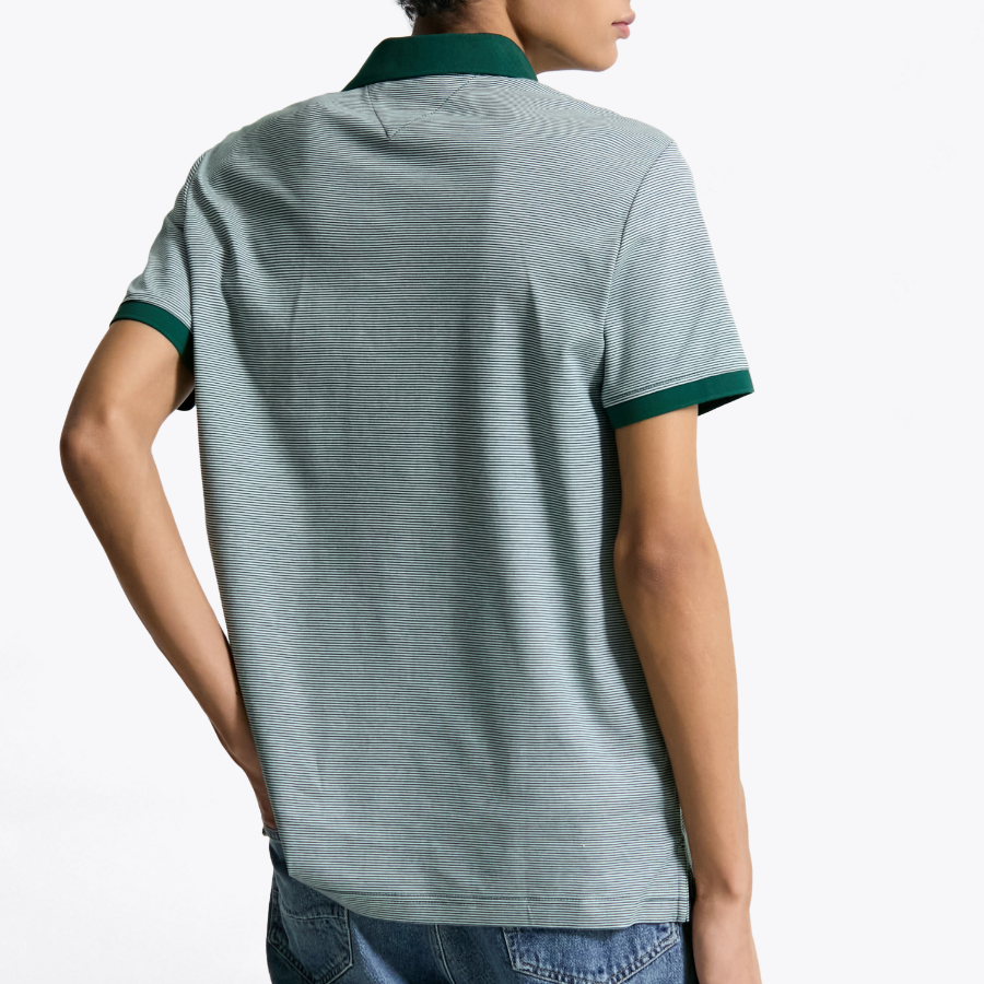 TOMMY HILFIGER [Official Headquarters] Interlock Stripe Polo Shirt