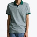 TOMMY HILFIGER [Official Headquarters] Interlock Stripe Polo Shirt