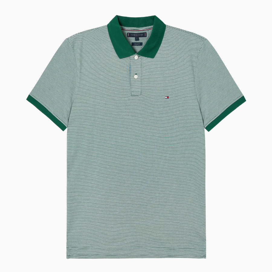 TOMMY HILFIGER [Official Headquarters] Interlock Stripe Polo Shirt
