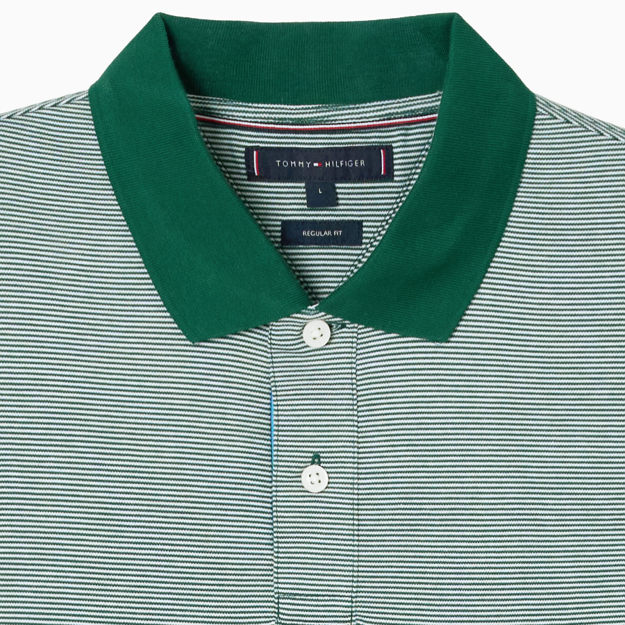 TOMMY HILFIGER [Official Headquarters] Interlock Stripe Polo Shirt