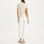 TORY BURCH Kick Flare Denim Jean – White