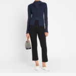 TORY BURCH Flared Knit Pant – Black