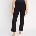 TORY BURCH Flared Knit Pant – Black