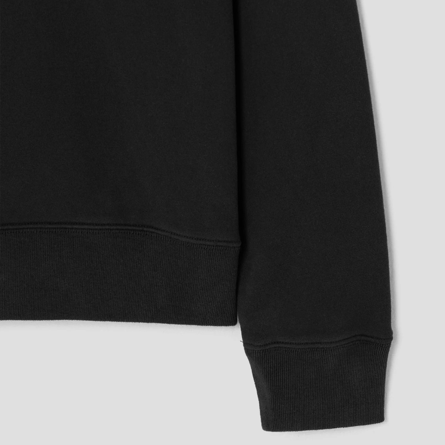 Maison Kitsune Unisex Barista Fox Patch Regular Sweatshirt - Black