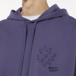 Maison Kitsune Men Crafted Daisy Oversize Hoodie - Fig