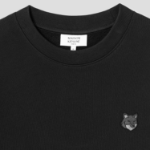 Maison Kitsune Men Bold Fox Head Patch Comfort Sweatshirt - Black