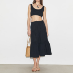 TORY BURCH Cotton Skirt – Black