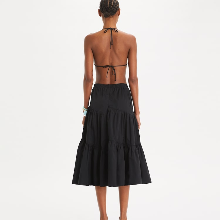 TORY BURCH Cotton Skirt – Black