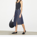 TORY BURCH Cotton Denim Skirt – Raw/Unwashed