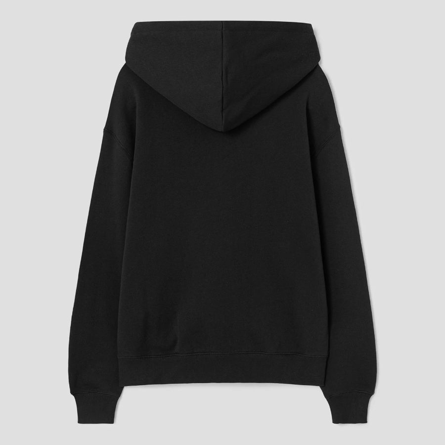 Maison Kitsune Men Bold Fox Head Patch Comfort Zipped Hoodie - Black