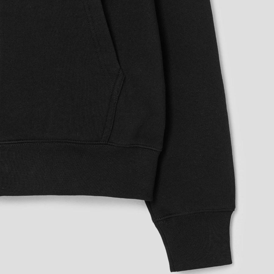 Maison Kitsune Men Bold Fox Head Patch Comfort Zipped Hoodie - Black