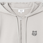 Maison Kitsune Men Bold Fox Head Patch Fullzip Oversize Hoodie - Truffle