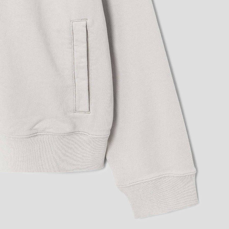 Maison Kitsune Men Bold Fox Head Patch Fullzip Oversize Hoodie - Truffle